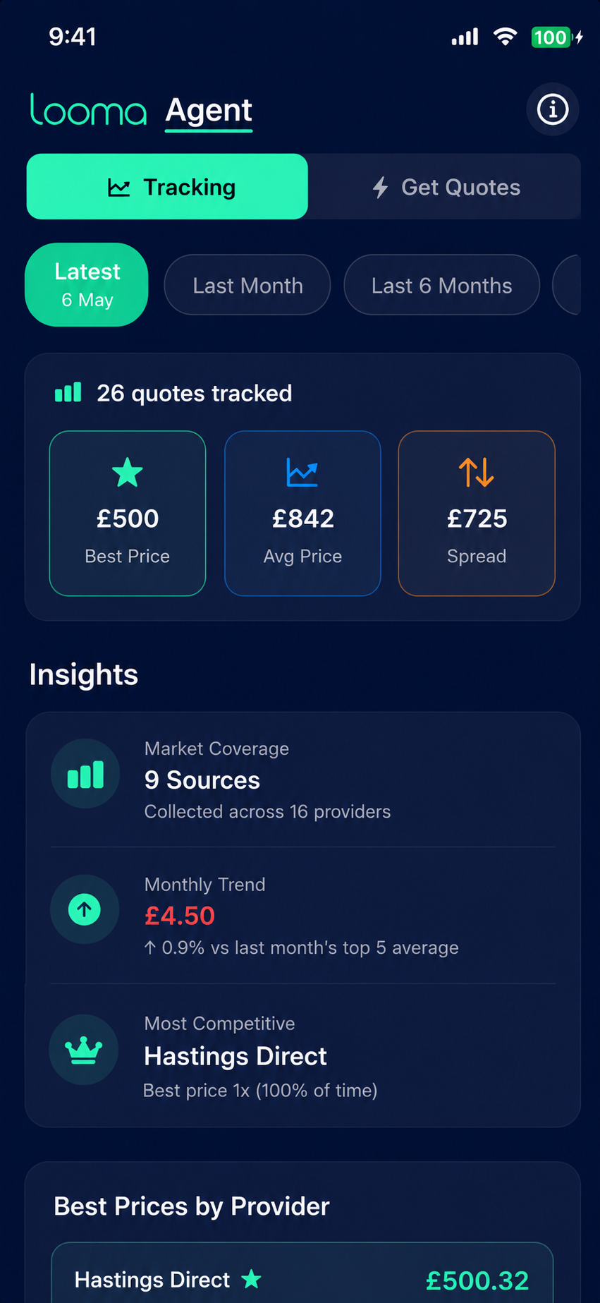 Looma app screen